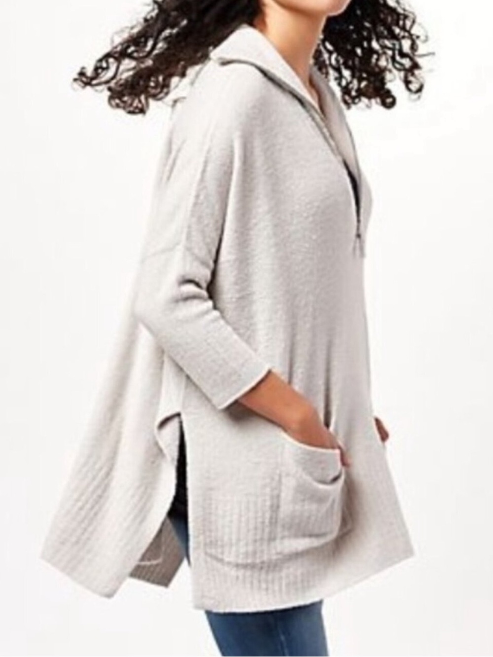 NWOT Barefoot Dreams CozyChic Lite Half Zip Tunic